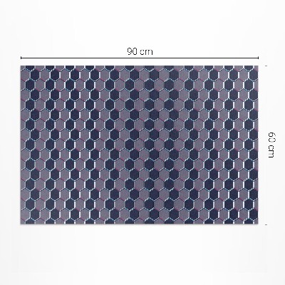 Tapis vinyle d’extérieur Petite mosaïque d'hexagones 3D