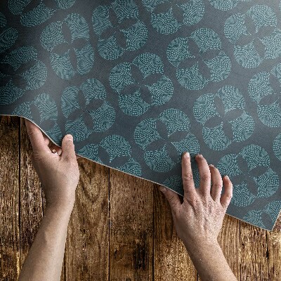 Tapis vinyle d’extérieur Motif géométrique de trèfle à quatre feuilles