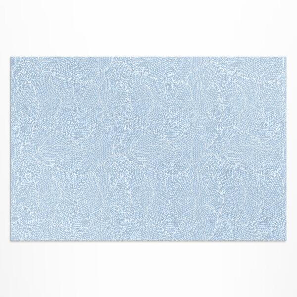 Tapis vinyle d’extérieur Motif de feuilles minimaliste à la mode