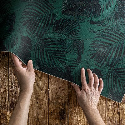Tapis vinyle d’extérieur Feuilles de jungle tropicale