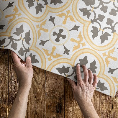 Tapis vinyle d’extérieur Carreaux portugais de style estival