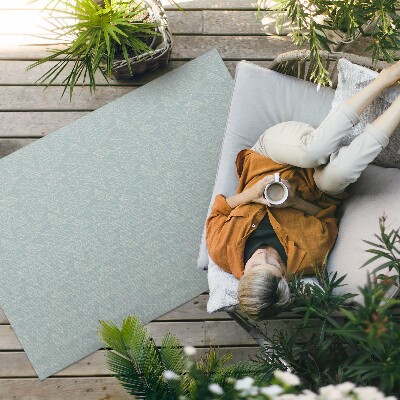 Tapis vinyle d’extérieur Feuilles de noyer subtiles de style bohème