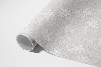 Tapis vinyle d’extérieur Délicates marguerites bohèmes sur tissu