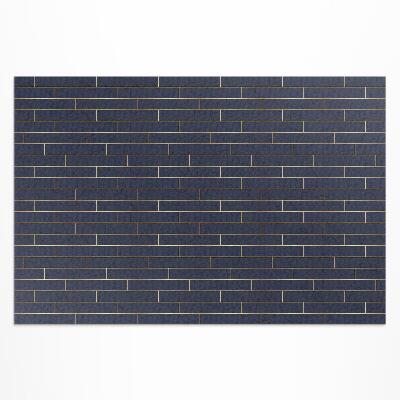 Tapis vinyle d’extérieur Parquet moderne foncé aux lignes régulières