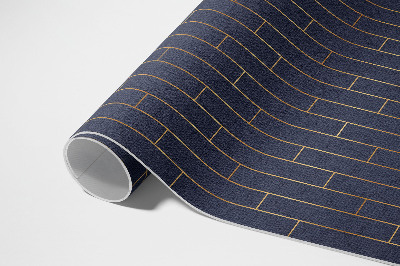 Tapis vinyle d’extérieur Parquet moderne foncé aux lignes régulières