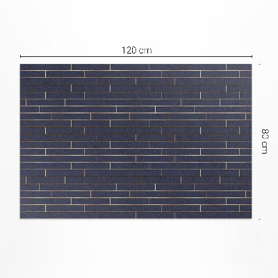 Tapis vinyle d’extérieur Parquet moderne foncé aux lignes régulières
