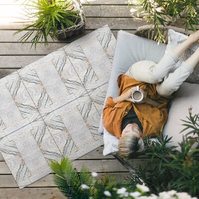 Tapis vinyle d’extérieur Carreaux de pierre décoratifs