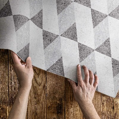 Tapis vinyle d’extérieur Carreaux de pierre géométriques