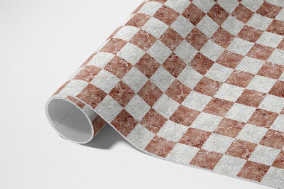 Tapis vinyle d’extérieur Mosaïque de pierre en damier de marbre