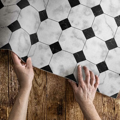 Tapis vinyle d’extérieur Modèles de carreaux de marbre à la mode