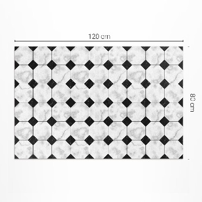 Tapis vinyle d’extérieur Modèles de carreaux de marbre à la mode