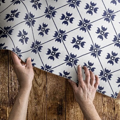 Tapis vinyle d’extérieur Carreaux décoratifs en mosaïque ornementale