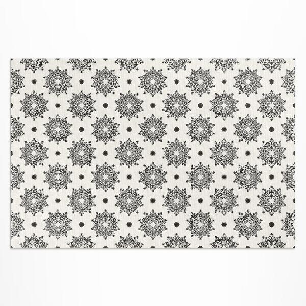 Tapis vinyle d’extérieur Petits mandalas motif bohème oriental