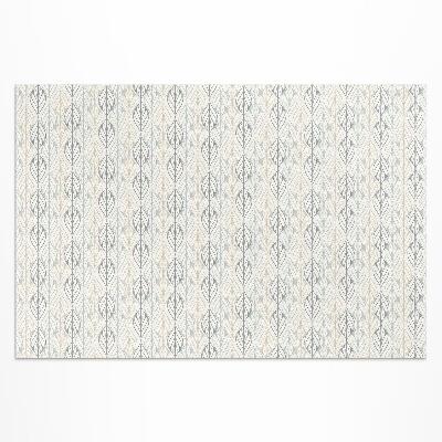 Tapis vinyle d’extérieur Motif bohème oriental à feuilles régulières