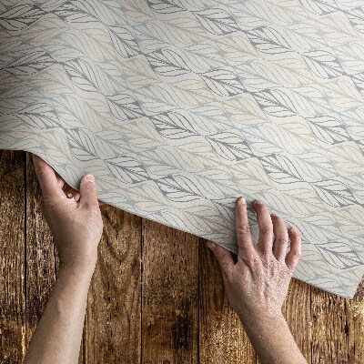 Tapis vinyle d’extérieur Motif bohème oriental à feuilles régulières