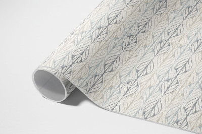 Tapis vinyle d’extérieur Motif bohème oriental à feuilles régulières