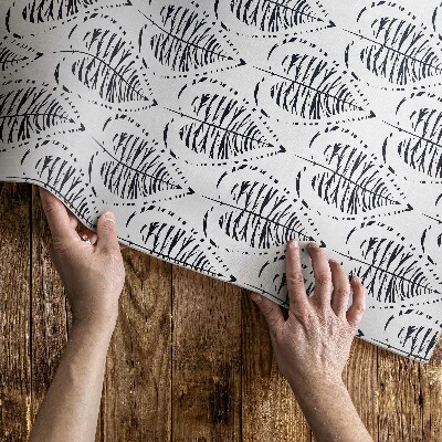 Tapis vinyle d’extérieur Motif régulier de feuilles bohèmes