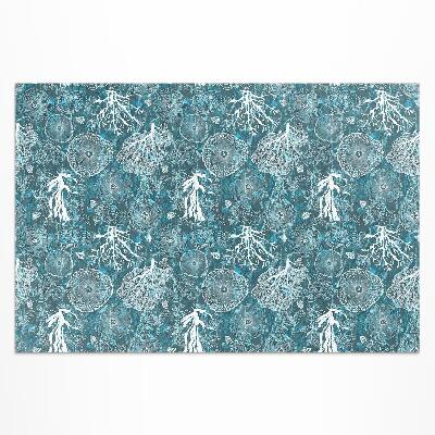 Tapis vinyle d’extérieur Un motif inspiré de la flore et de la faune marines