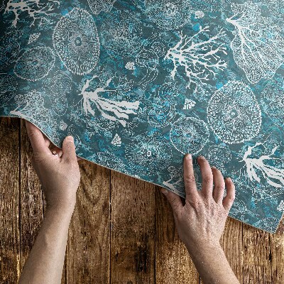 Tapis vinyle d’extérieur Un motif inspiré de la flore et de la faune marines