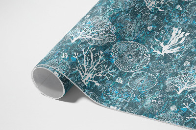 Tapis vinyle d’extérieur Un motif inspiré de la flore et de la faune marines