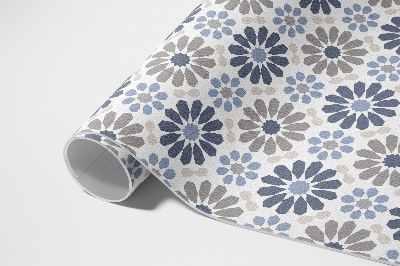 Tapis vinyle d’extérieur Motif régulier délicat de fleurs pastel