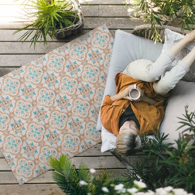 Tapis vinyle d’extérieur Belle mosaïque de conception antique