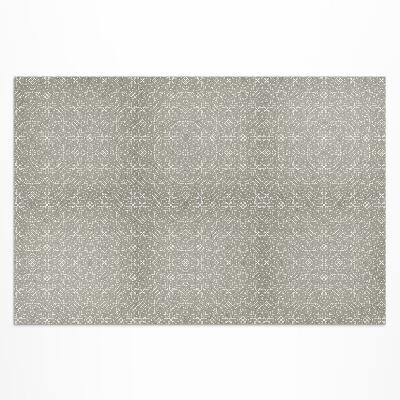 Tapis vinyle d’extérieur Motif à tissage circulaire fin