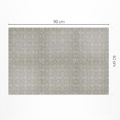 Tapis vinyle d’extérieur Motif à tissage circulaire fin