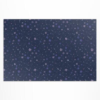 Tapis vinyle d’extérieur Petites fleurs sauvages bohèmes