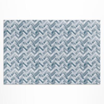 Tapis vinyle d’extérieur Parquet peint à motif à chevrons