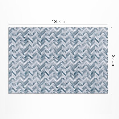 Tapis vinyle d’extérieur Parquet peint à motif à chevrons