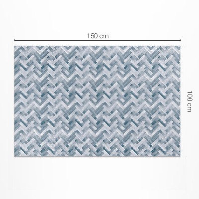 Tapis vinyle d’extérieur Parquet peint à motif à chevrons