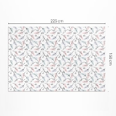 Tapis vinyle d’extérieur Plantes subtiles aux tons pastel dans un style bohème