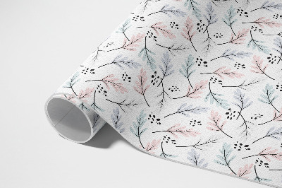 Tapis vinyle d’extérieur Plantes subtiles aux tons pastel dans un style bohème