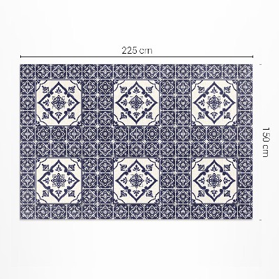 Tapis vinyle d’extérieur Carreaux décoratifs de style portugais