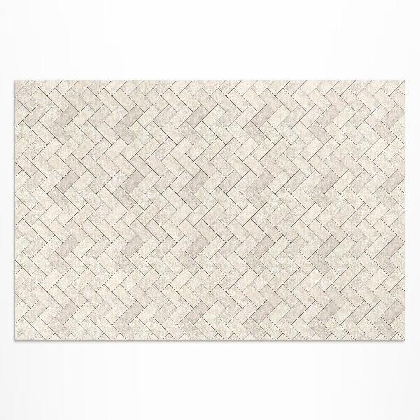 Tapis vinyle d’extérieur Pavés en pierre à chevrons