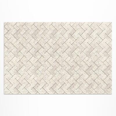 Tapis vinyle d’extérieur Pavés en pierre à chevrons