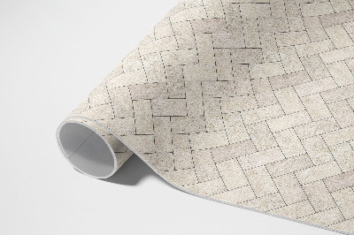 Tapis vinyle d’extérieur Pavés en pierre à chevrons