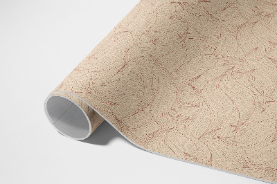 Tapis vinyle d’extérieur Feuilles d'automne linéaires de style bohème