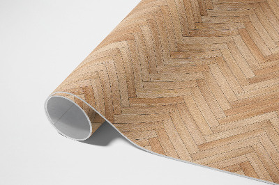Tapis vinyle d’extérieur Magnifique parquet en bois à chevrons