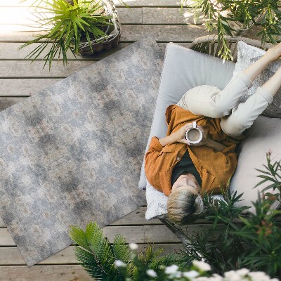 Tapis vinyle d’extérieur ornement vintage