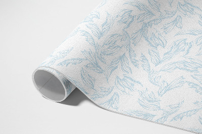 Tapis vinyle d’extérieur Croquis de feuilles vintage élégantes