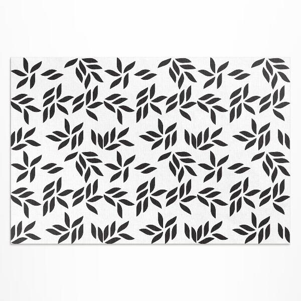 Tapis vinyle d’extérieur Motif de feuille minimaliste