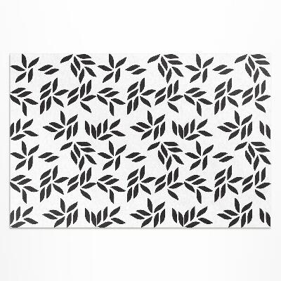Tapis vinyle d’extérieur Motif de feuille minimaliste