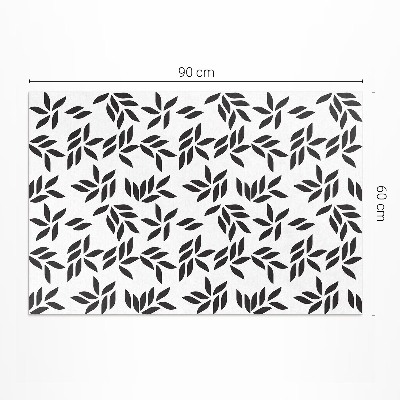 Tapis vinyle d’extérieur Motif de feuille minimaliste