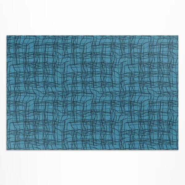 Tapis vinyle d’extérieur Motif de tissu avec des fils de tissu irréguliers