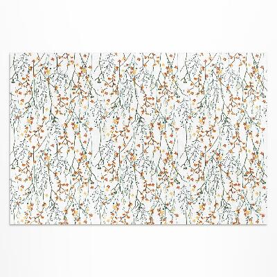 Tapis vinyle d’extérieur Fleurs et brindilles dans un style bohème