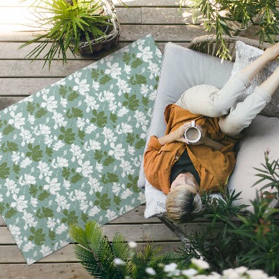 Tapis vinyle d’extérieur Motif floral subtil