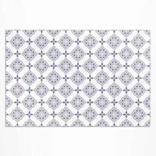 Tapis vinyle d’extérieur Carreaux décoratifs à motif élégant