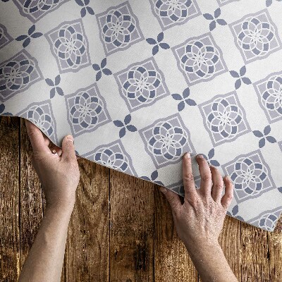 Tapis vinyle d’extérieur Carreaux décoratifs à motif élégant